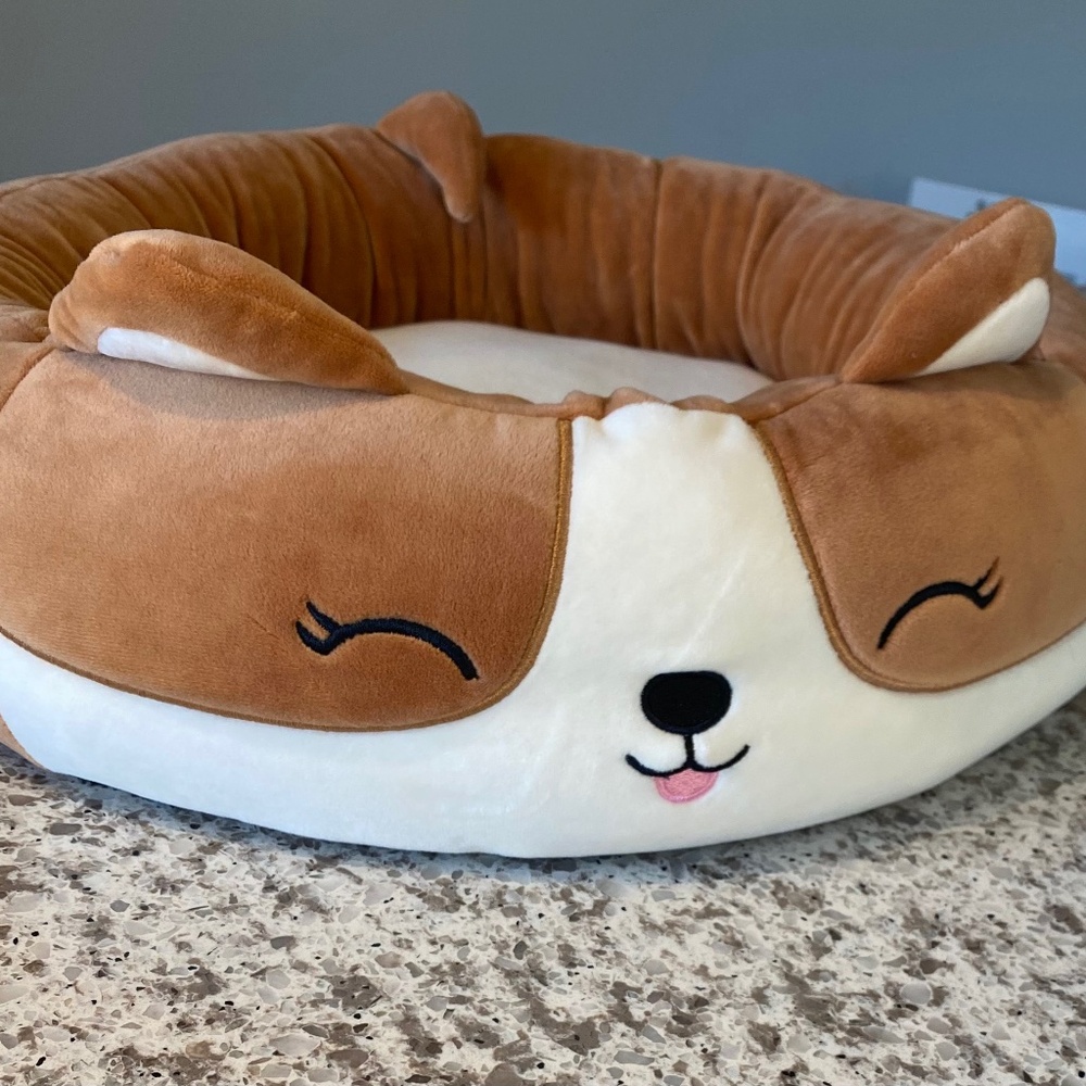 Squishmallows corgi dog bed